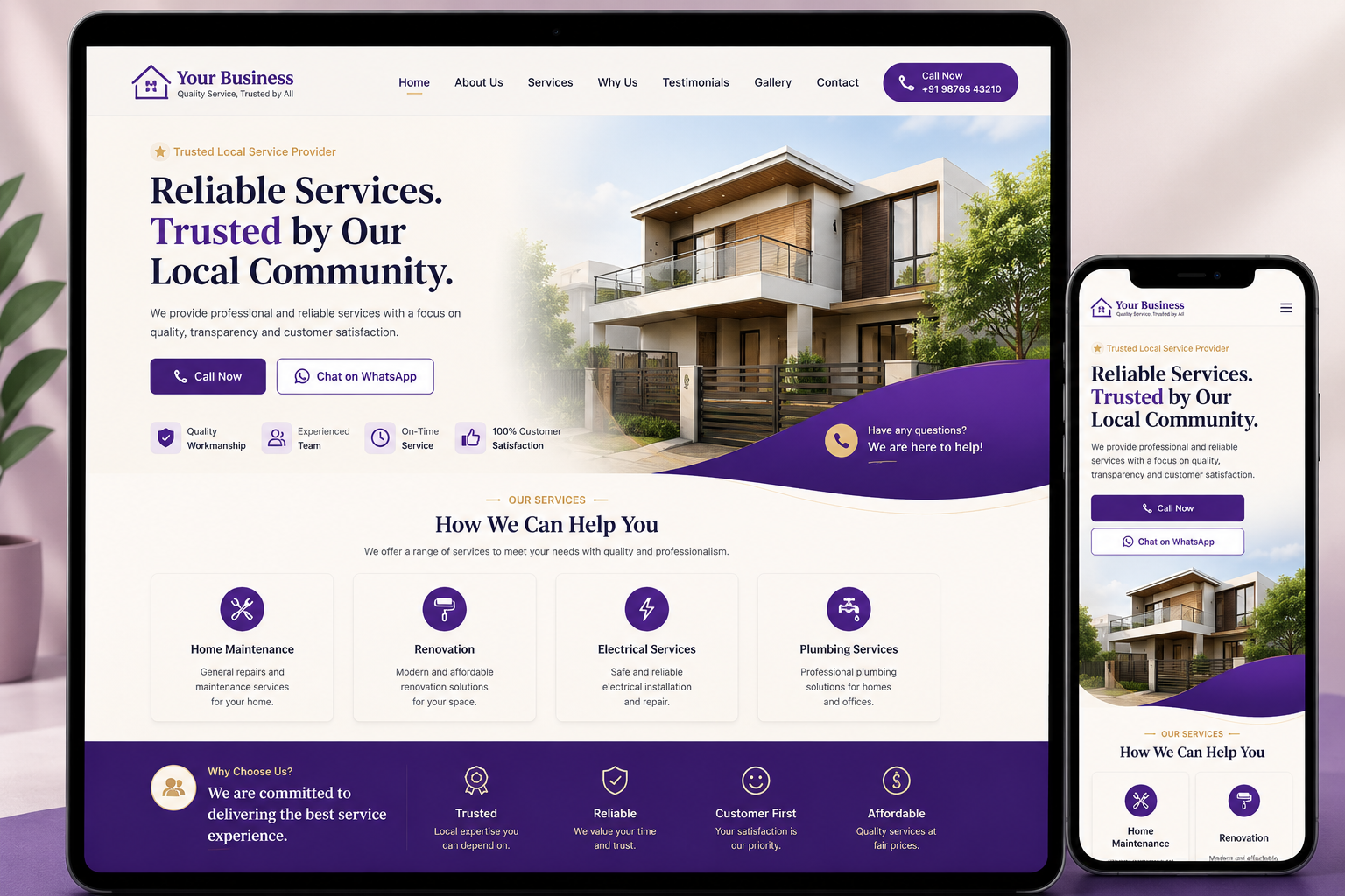 Local Business Service Website